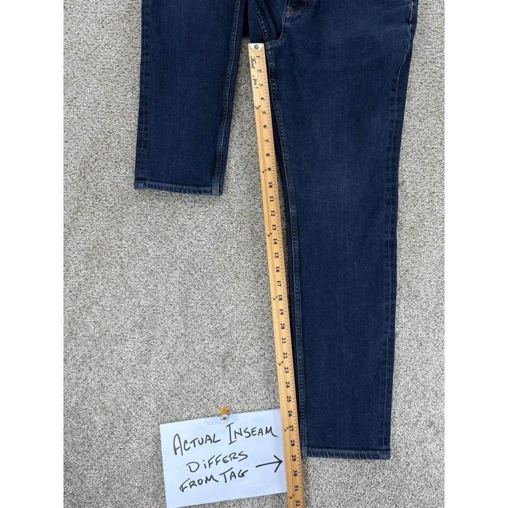 Everlane Uniform Slim 4-Way Stretch Organic Jean Mens 33x29* Blue Rinse Workwear